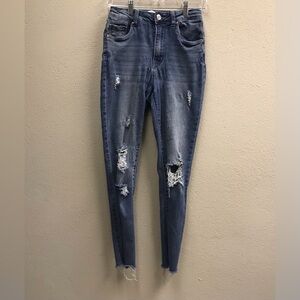 Refuge Denim Miami Distressed Skinny Jeans Size 5
